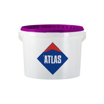   Atlas szilikát gyanta kötőanyagú nemesvakolat 1,5 mm  25 kg/vödör  kapart Fehér